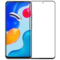 Захисне скло для Xiaomi Redmi Note 10 Pro скло з вирізом під камеру на сяомі редмі нот 10 про чорне nfd