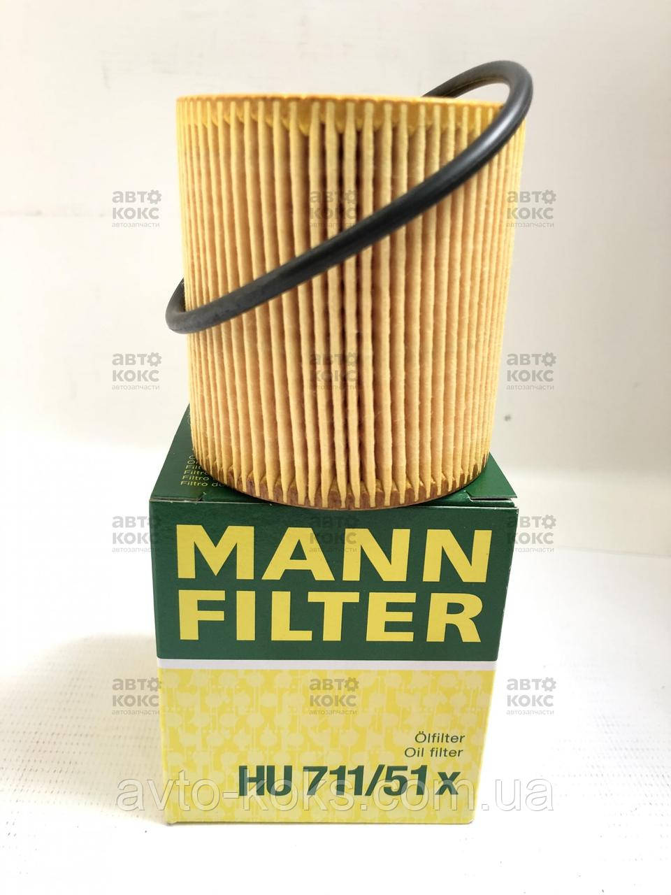 MANN HU711/51X Фільтр масляного Ford Focus C-Max Kuga Mondeo Transit, фото 1