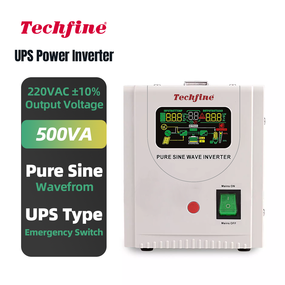 400 Вт Інвертор живлення UPS 500VA ДБЖ Techfine HB0512