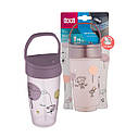 LOVI Моя перша кружка (поїлка) з трубочкою та обтяжувачем JUNIOR 350 мл Lovely Girl, фото 4