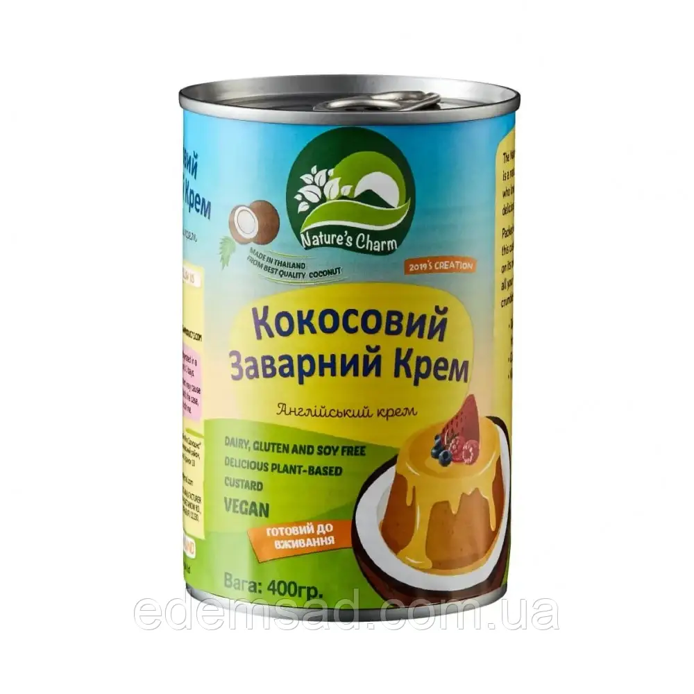 Кокосовий заварний крем 400г Nautre's Charm Тайланд