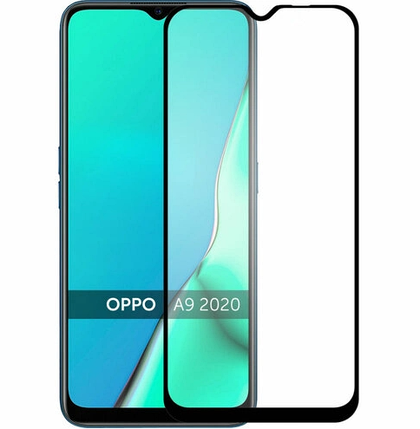 Захисне скло для OPPO A9 2020 чорне, фото 3