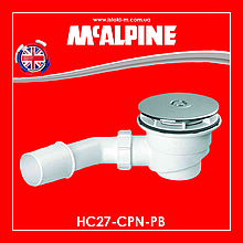 Сифон для душового піддону 90 мм хромований НС27-CPN-PB McAlpine