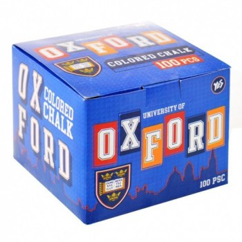 Крейда кольорова квадратна 100шт Oxford YES 400332
