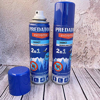 Аерозоль Predator Extreem 2в1 від кліщів та комарів до 15 діб захисту 150 мл