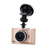 Реєстратор з дисплеєм для автомобіля Q7B HD378, авто відеореєстратор 5 Мп Золото, фото 2