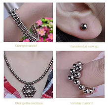 Неокуб NeoCube Головоломка Магнітні кульки 2 мм, 216 кульок, фото 3