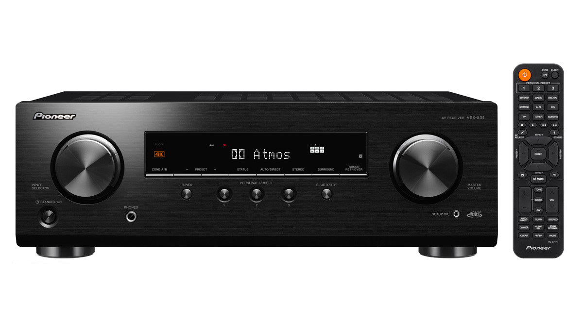 Pioneer VSX-534 Black п'ятиканальний ресивер для домашнього кінотеатра