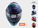Мотошолом LS2 FF800 storm slant matt blue orange + pinlock, фото 3