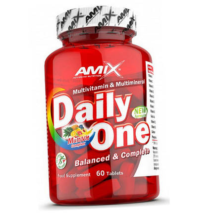 Вітаміни та мінерали AMIX Daily One 60 таблеток, фото 3