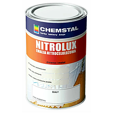 Нітрофарба (фарба) для деревини, ДСП, шпона, фанери, металу матова НЦ Nitroluх, Chemstal, тонується по RAL