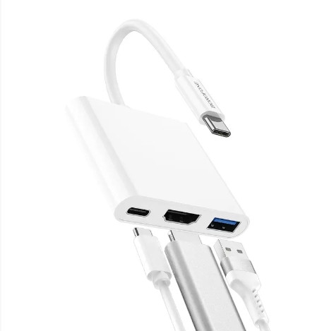 Перехідник Borofone DH4 Type-C converter(Type-C to USB3.0+HDMI+PD)