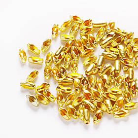 Застібка для ланцюжка,золота,діаметр 2.4 мм