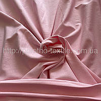 Ткань трикотаж кулир одннотоныий турция 190gsm 180cm нежно розовый