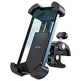 Мото- Вело- тримач для телефону на кермо Usams US-ZJ064 Cycling Shockproof Phone Holder Black, фото 7