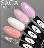 Рідкий гель для нігтів Saga Liquid Gel 08 (капучіно), 15 мл, фото 3