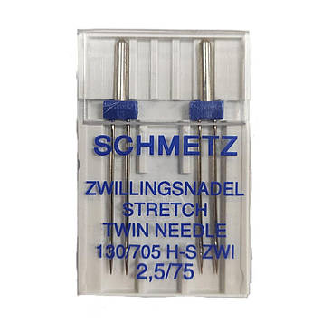 Голка двійна Schmetz Stretch №75/4,0