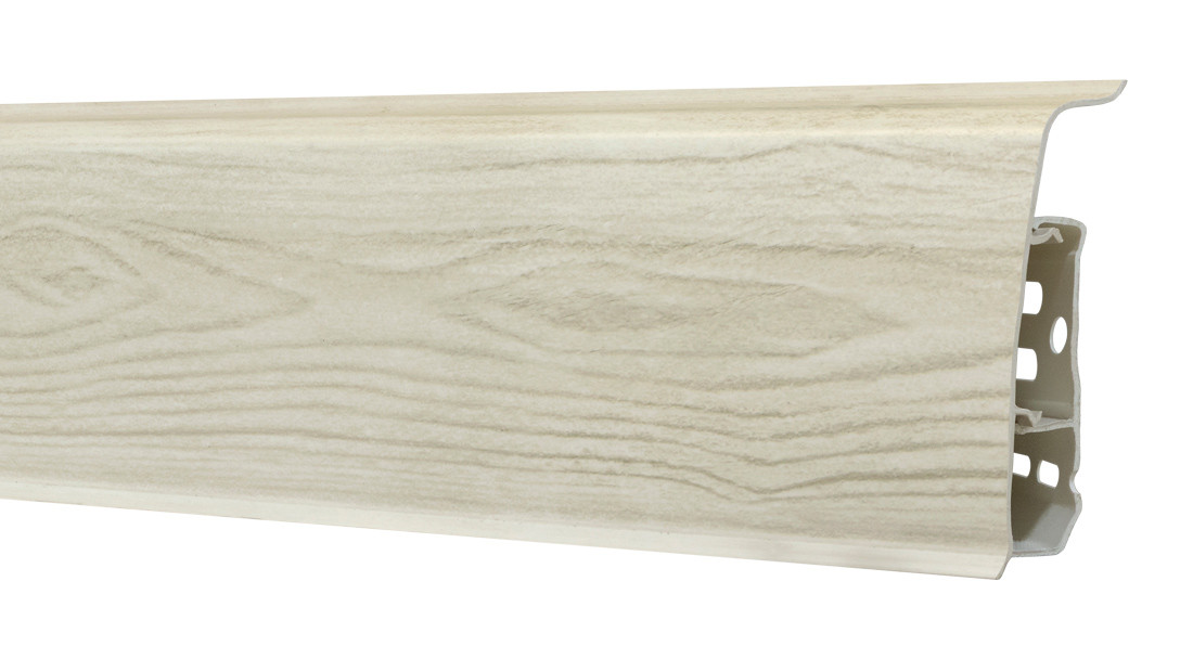 Плінтус FD75 дуб вибілений 70х26 мм, шт.