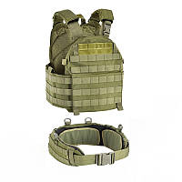 Жилет тактичний Defcon5 Carrier Vest з поясом у комплекті (OD Green)