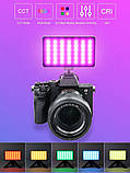 Відеосвітло LED лампа Luxceo W140 RGB Накамерне світло, фото 3