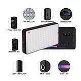 Відеосвітло LED лампа Luxceo W140 RGB Накамерне світло, фото 8