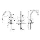 Кран для кухні з підключенням до фільтра Qtap, кран із харчової латуні Kuchyne 92102UB, фото 2