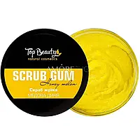 Скраб-жвачка Персик Top Beauty Scrub Gum 250 мл. Ваниль медовая дыня