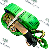 Стяжний ремінь 5 т. стрічка 10 м. З гак, фото 2