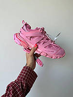 Кроссовки женские Balenciaga Track 2.0 Pink розовые модные стильные массивные повседневные премиум весна лето