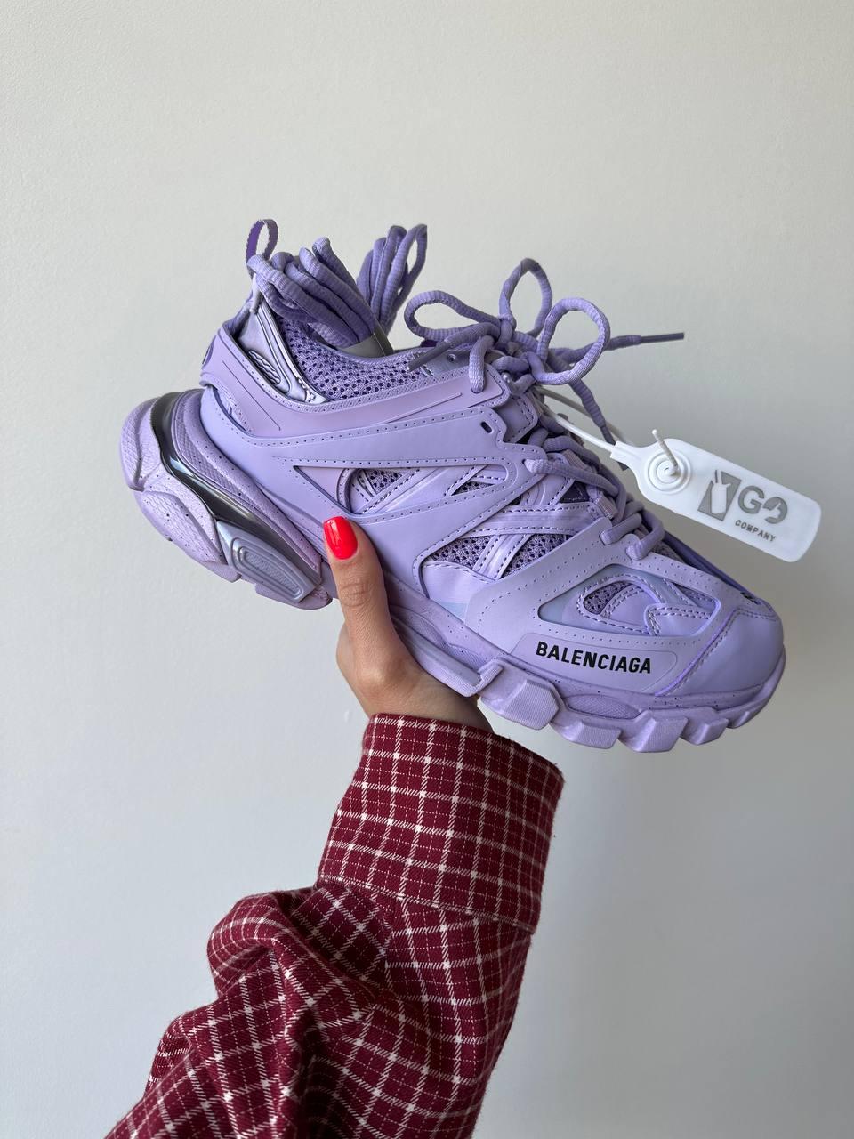 Кросівки жіночі Balenciaga Track 2.0 Purple фіолетовий модні стильні масивні повсякденні весна літо, фото 1