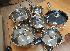 Набір кухонного посуду з неіржавкої сталі для всіх різновидів плит Rainberg, Набір гарних каструль і сковорода, фото 9