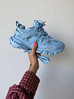 Кросівки жіночі Balenciaga Track 2.0 Blue блакитні модні стильні масивні повсякденні весна літо