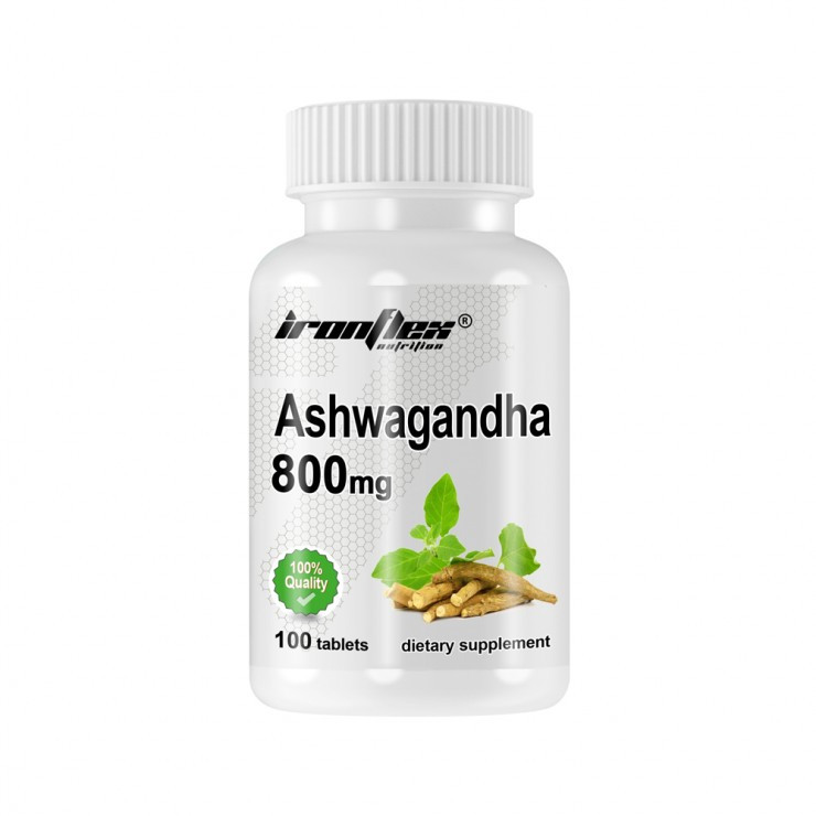 Екстракт ашваганди IronFlex Ashwagandha 800 mg 100 tabs