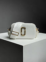 Сумка женская Marc Jacobs The Snapshot White/Gold