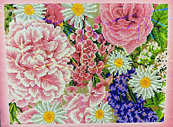 Алмазна мозаїка (вишивка) 30х40 см. Квіти