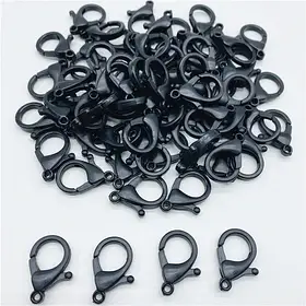 Карабін 10 мм чорний (10 шт)