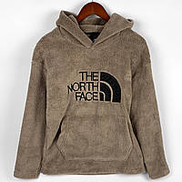 Мягкая кофта (худи) The North Face с толстым шерстяным флисом, цвет коричневый Коричневый, XL