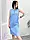 Вільне жіноче плаття до коліна з якісного матеріалу, фото 6