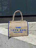 Сумка женская Marc Jacobs Medium Tote Bag Beige/Blue