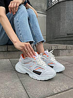 Кроссовки женские Balenciaga Track 2.0 White Orange белый модные стильные массивные повседневные весна лето