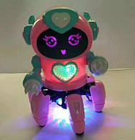 Робот музыкальный со светом, ходит, 2 вида интерактивная игрушка детская игровой игрушечный креативный