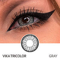 Контактные цветные линзы Vika Tricolor Gray