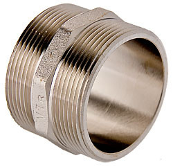 Ніпель різьбовий Valtec DN 3/4" латунний нікельований