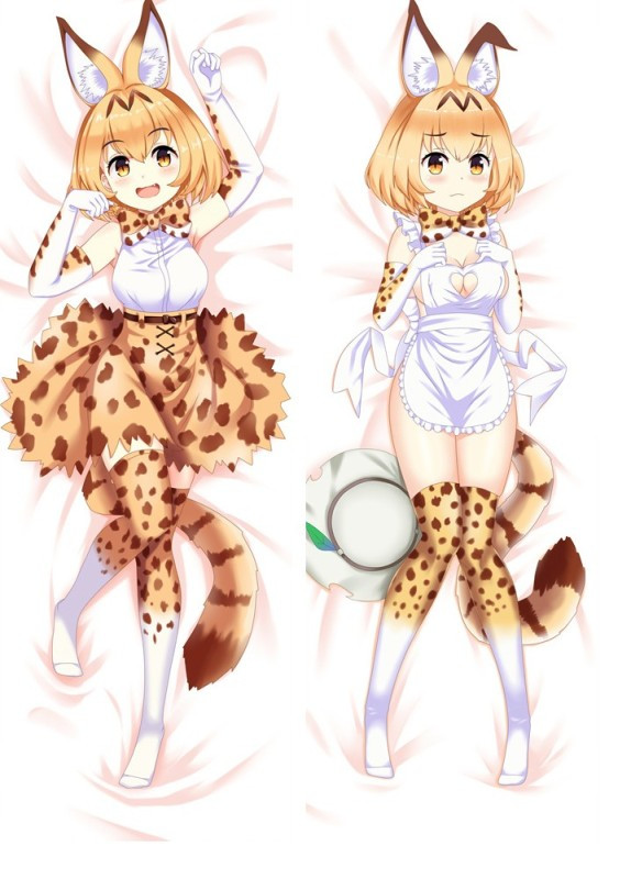 Дакімакура 150х50 см Сервал Кємоно Вухасті друзі Kemono Friends Rekita Fox Подушка з наволочкою двостороння