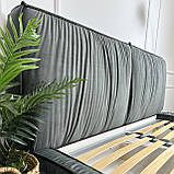 Стильне нове ліжко в тканині, фото 4