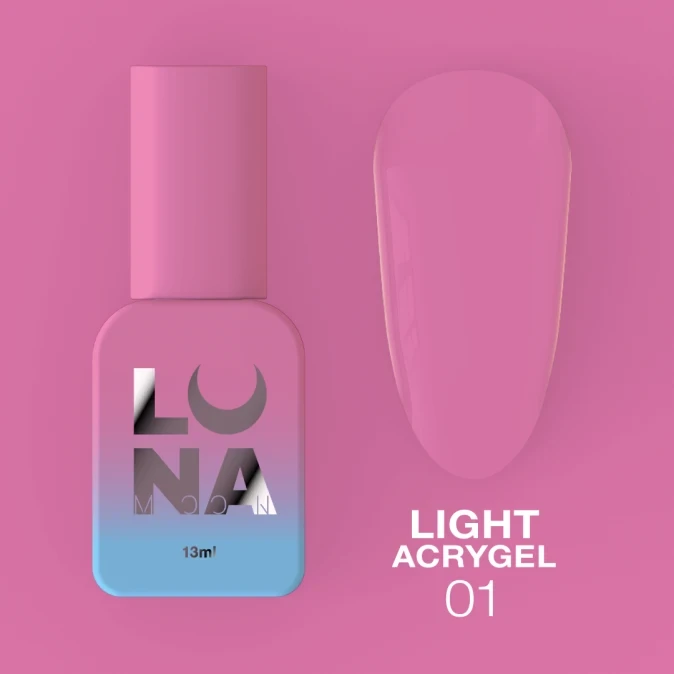 Luna 01 Light Acrygel Прозорий, 13ml