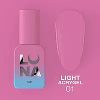 Luna 01 Light Acrygel Прозрачный, 13ml