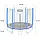 Батут дитячий Atleto (Атлето) 252 см із подвійними ногами із сіткою синій (21000800), фото 10