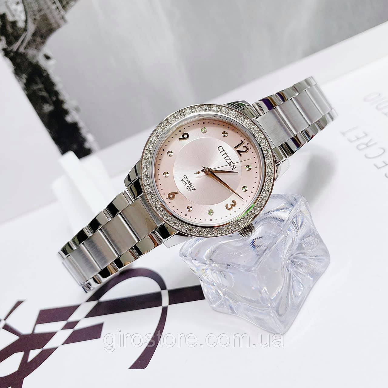 Японський жіночий годинник EL3090-81X з камінням Swarovski, фото 1