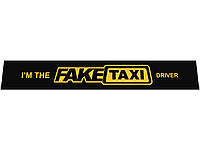 Брызговик на задний бампер с надписью I'm The Fake Taxi Driver (350Х2400) черный